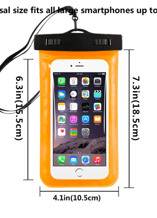 3 Pack Waterproof Floating Cell Phone Pouch Dry Bag Case Cover For Puce Gaia
