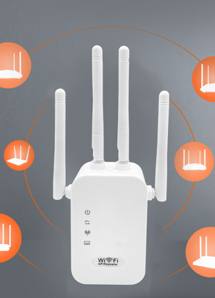 WiFi Range Extender Internet Booster Network Router Wireless Signal Puce Gaia