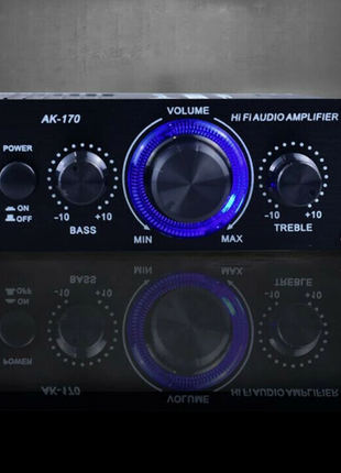 400W 12V 2 Channel Powerful Stereo Audio Power Amplifier HiFi Bass Amp Puce Gaia