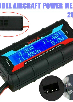 200A DC Digital Monitor LCD Volt Amp Meter Analyzer For RC Battery Puce Gaia