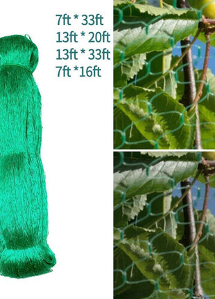 33FT Anti Bird Netting Pond Net Protection Tree Crops Plants Fruits Puce Gaia