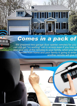 2 For Chamberlain LiftMaster Garage Door Opener Remote 893LM 953EV-P2 Puce Gaia