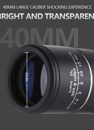 40X60 Monocular Binoculars With Night Vision BAK4 Prism High Power Puce Gaia