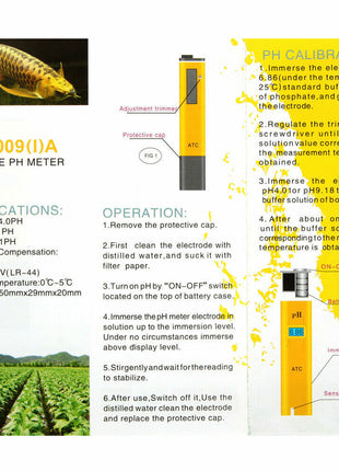 Digital Electric PH Meter LCD Tester Pocket Hydroponics Aquarium Water Puce Gaia
