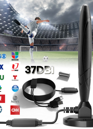 5600Miles Upgraded TV Antenna HDTV Amplified Digital 4K 1080P Long Puce Gaia