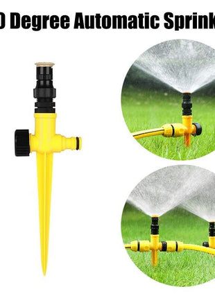 360° Rotation Auto Irrigation System Garden Lawn Sprinkler Patio Save Puce Gaia