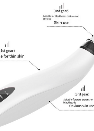 Electric Blackhead Remover Cleaner Face Diamond Pore Vacuum Suction Puce Gaia