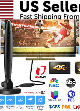 5600Miles Upgraded TV Antenna HDTV Amplified Digital 4K 1080P Long Puce Gaia