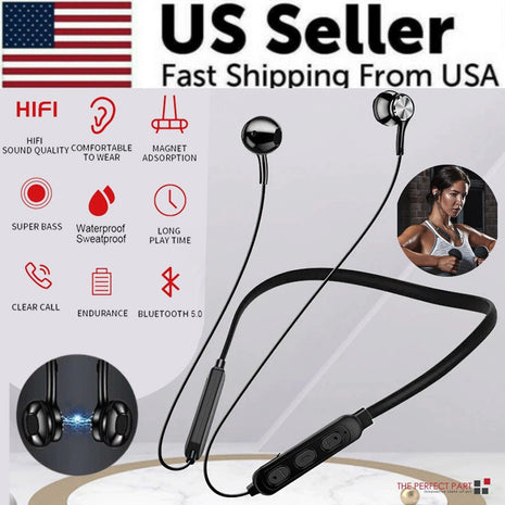 Waterproof Bluetooth 5.0 Earbuds Stereo Sport Wireless Headphones in Puce Gaia