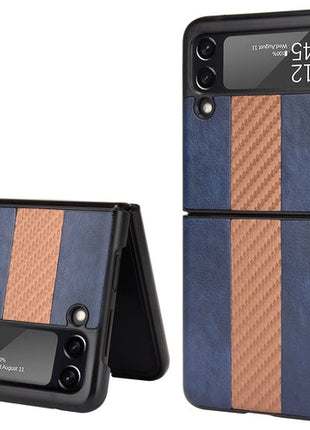 For Samsung Galaxy Z Flip 3 5G Slim Folding Leather Shockproof Phone Puce Gaia