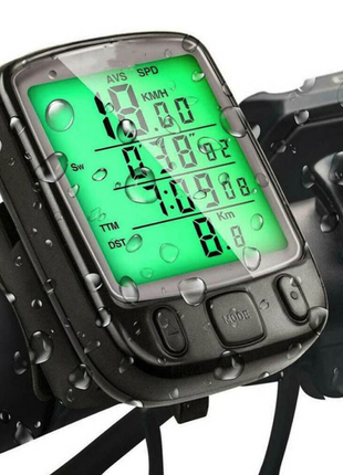 Bike Bicycle Speedometer Cycle Digital Odometer Computer Waterproof Puce Gaia
