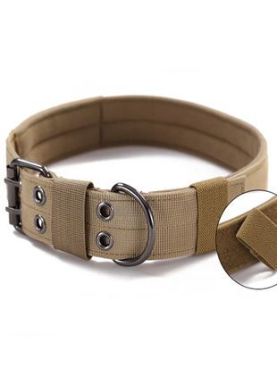 2" Wide Tactical Heavy Duty Nylon Large Dog Collar K9 Military With Puce Gaia
