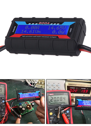 200A DC Digital Monitor LCD Volt Amp Meter Analyzer For RC Battery Puce Gaia
