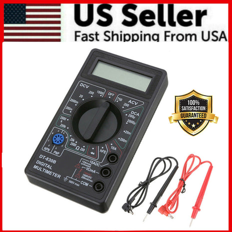 7 Fn Digital Multimeter AC DC Voltage Volt 10 Amp Current Resistance Puce Gaia