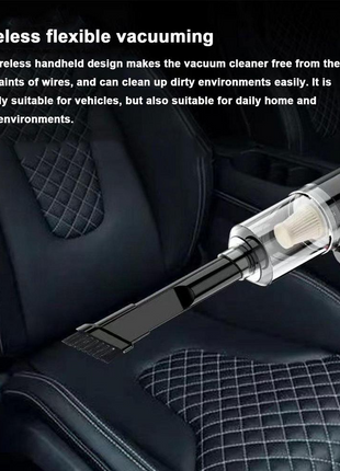 120W Cordless Handheld Vacuum Cleaner Small Mini Portable Car Auto Puce Gaia