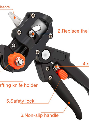 Garden Tree Grafting Knife Pruning Pruner Shears Snip Scissors Cutting Puce Gaia