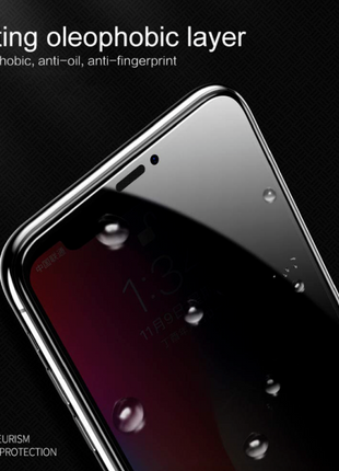 Privacy Screen Protector Tempered Glass Lot For iPhone 15 14 13 12 11 Puce Gaia