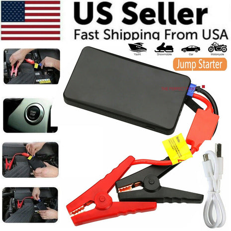 Portable Mini Slim 20000mAh Car Jump Starter Engine Battery Charger Puce Gaia