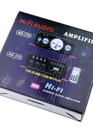 400W 12V 2 Channel Powerful Stereo Audio Power Amplifier HiFi Bass Amp Puce Gaia