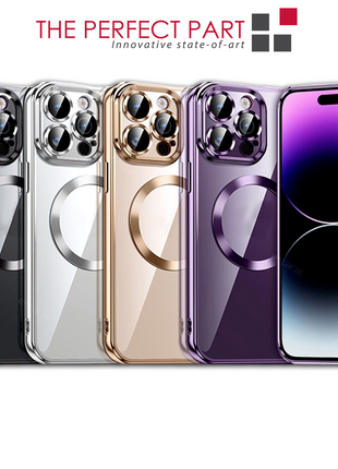 For Apple iPhone 14 13 12 11 Pro Max Case Mag Safe Magnetic Camera Puce Gaia