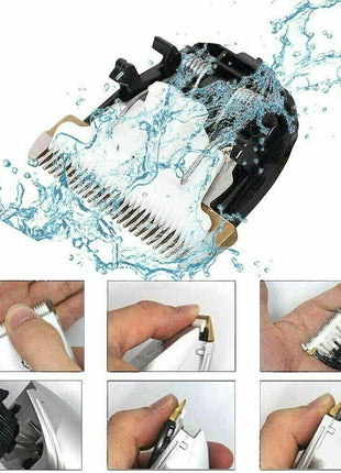 Professional Hair Clippers Trimmer Mens Barber Hair Cutting Kit Puce Gaia