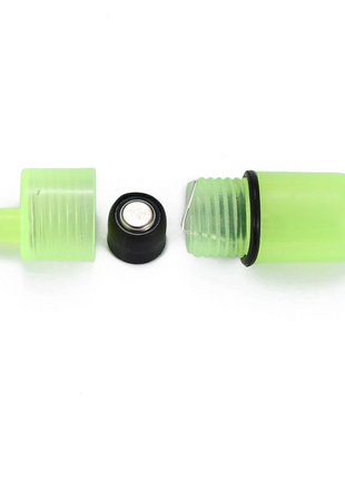 10/40 PC LED Night Fishing Bite Bait Alarm 2 Bells Light Rod Tip Clip Puce Gaia