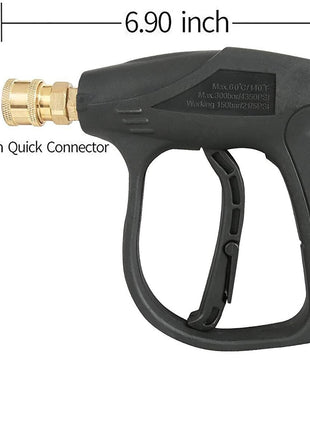 1/4" High Pressure Washer Gun 4000 PSI Car Wash Foam Spray Short Wand Puce Gaia