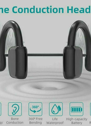 Bone Conduction Headphones Bluetooth 5.1 Wireless Earbuds Outdoor Puce Gaia