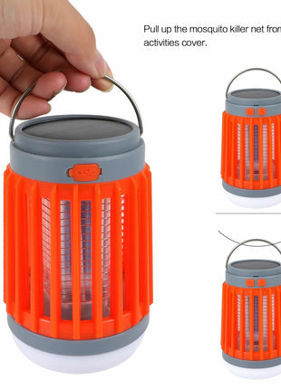 Solar USB Mosquito Killer Light Electronic Fly Bug Insect Zapper Trap Puce Gaia