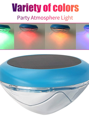Solar LED RGB Light Outdoor Garden Pond Swimming Pool Floating Puce Gaia