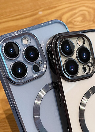 For Apple iPhone 14 13 12 11 Pro Max Case Mag Safe Magnetic Camera Puce Gaia
