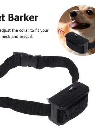 Automatic Anti Bark Barking Dog Shock Control COLLAR Device Small Puce Gaia