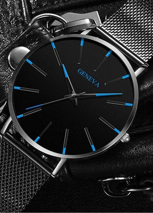 Waterproof Men's Watch Stainless Steel Quartz Luminous Classic Watches Puce Gaia