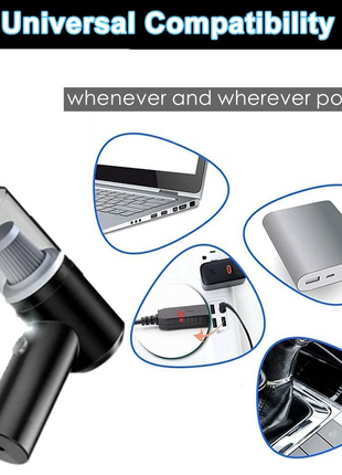 120W Cordless Handheld Vacuum Cleaner Small Mini Portable Car Auto Puce Gaia