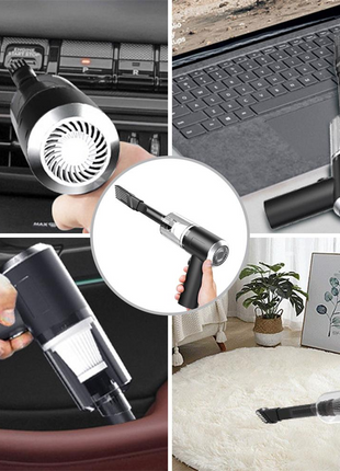120W Cordless Handheld Vacuum Cleaner Small Mini Portable Car Auto Puce Gaia