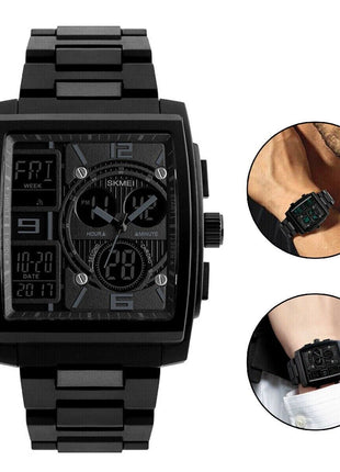 Chronograph Men's Digital Army Military Sport Quartz Analog Waterproof Puce Gaia