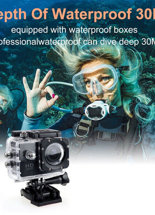 4K Action Sport Waterproof Camera 20 MP Recorder HD 1080P Camcorder Puce Gaia