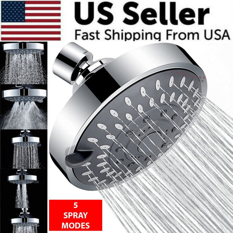 Shower Heads Handheld Spray High Pressure Adjustable Showerhead Top Puce Gaia