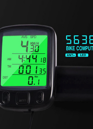Bike Bicycle Speedometer Cycle Digital Odometer Computer Waterproof Puce Gaia