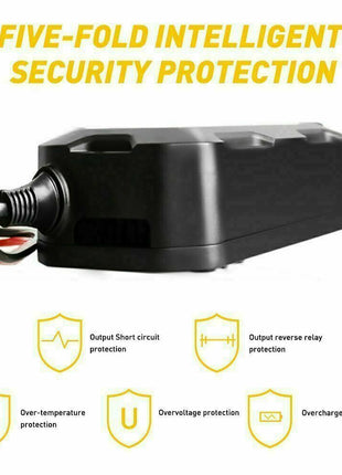 1500mAh Automatic Smart Battery Charger 12V Portable Car Auto Trickle Puce Gaia