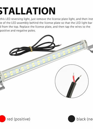 Universal License Plate LED Back Up Light for Car SUV Truck RV 6000K Puce Gaia