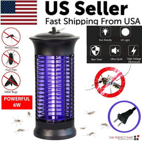 Electric Fly Gnat Killer Lamp Pests Fly Insect Trap Mosquito Bug Puce Gaia