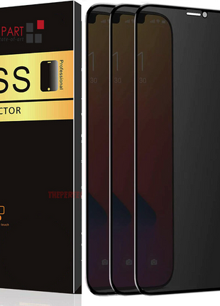 Privacy Screen Protector Tempered Glass Lot For iPhone 15 14 13 12 11 Puce Gaia