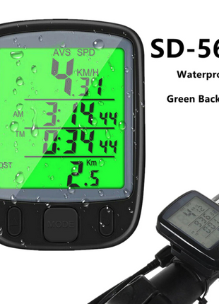Bike Bicycle Speedometer Cycle Digital Odometer Computer Waterproof Puce Gaia