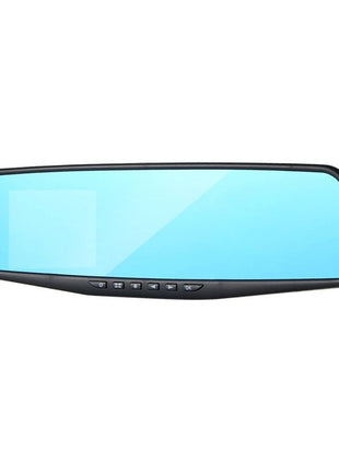 1080P HD Rearview Mirror Car DVR Dual Dash Cam Camera Front Rear Video Puce Gaia