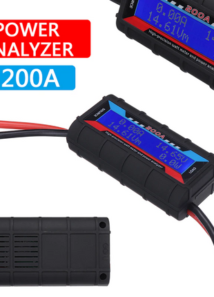 200A DC Digital Monitor LCD Volt Amp Meter Analyzer For RC Battery Puce Gaia