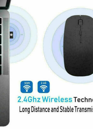2.4GHz USB Wireless Optical Mouse Mice For Apple Mac Macbook Pro Air Puce Gaia
