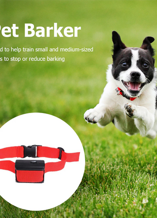 Automatic Anti Bark Barking Dog Shock Control COLLAR Device Small Puce Gaia