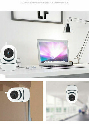 1080P WiFi Wireless Indoor Home Security Camera Night Vision Baby Pet Puce Gaia