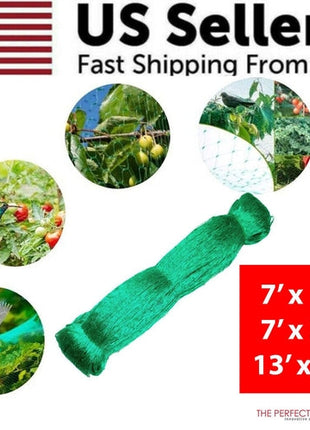 33FT Anti Bird Netting Pond Net Protection Tree Crops Plants Fruits Puce Gaia